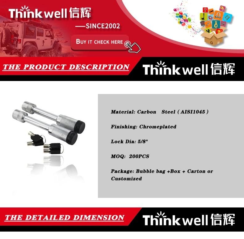 Wholesale Chrome Towing Trailer Truck Security Lock