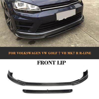 Carbon Fiber Car Front Bumper Lip for Volkswagen VW Golf 7 VII Mk7 R R-Line 2014-2017