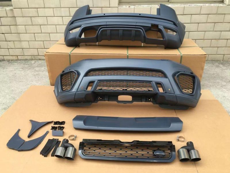 Upgrade SVR Model Body Kit Include Front Rear Bumper Assembly for Range Rover Evoque 2010-2019 Bodykit