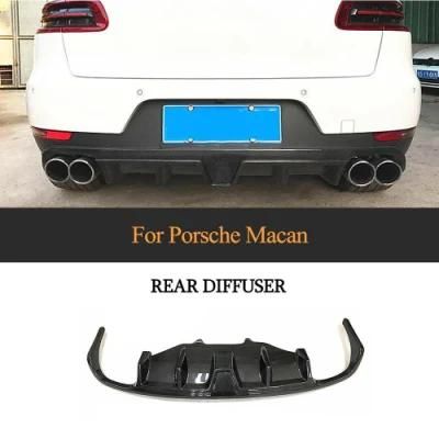 Carbon Fiber Rear Bumper Diffuser for Porsche Macan