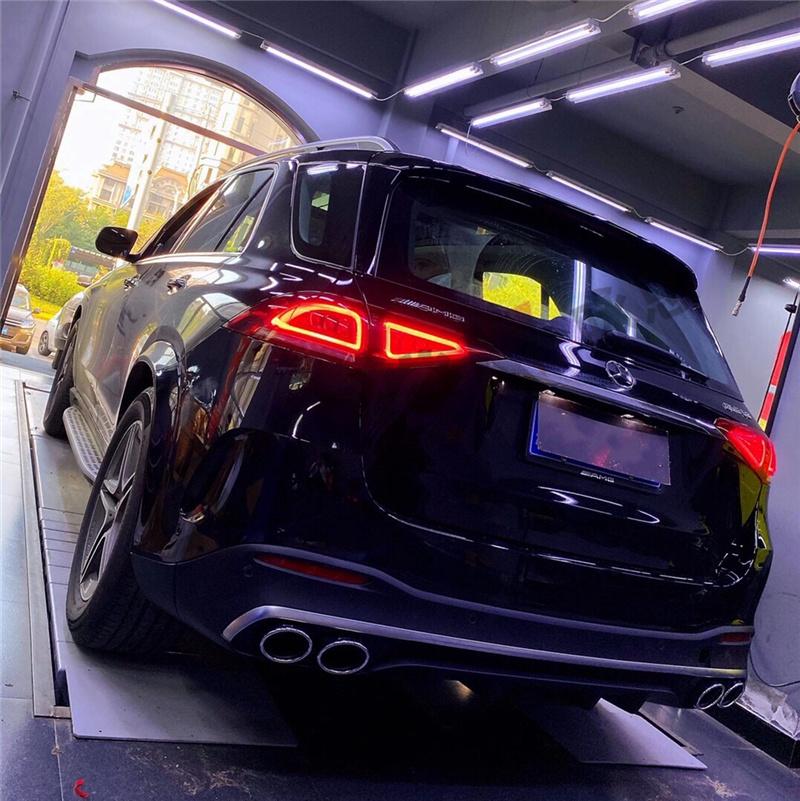 2020 Gle53 Amg Rear Bumper Diffuser with Exhaust Tip for Mercedes Benz W167 Gle Class