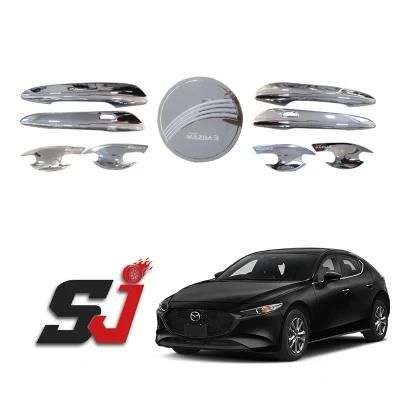 3m ABS Plastic Oil Gas Tank Cover Door Handle Sticker Cover Bowl for 2020 Mazda 3