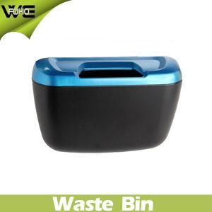 Blue Garbage Can Plastic Waste Bin for Car (FH-AB001)