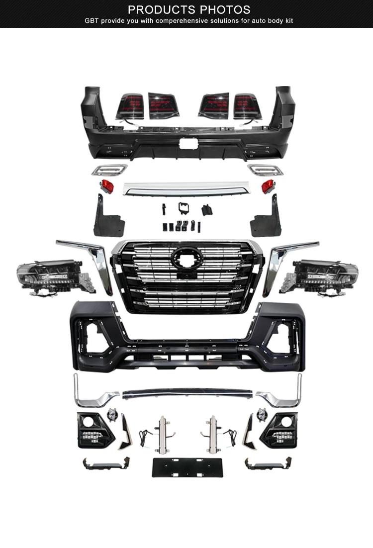 Gbt Automotive Parts Facelift Bumper Design Headlight Bracket Mudguard Upgrade Body Kit for 2016-on Land Cruiser Toyota LC200