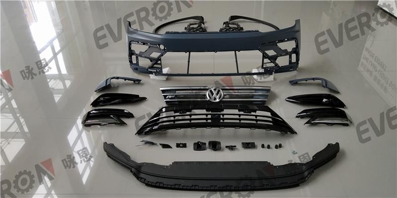 R-Line Style Front Bumper Assembly Body Kit for VW Tiguan L 2017-2020