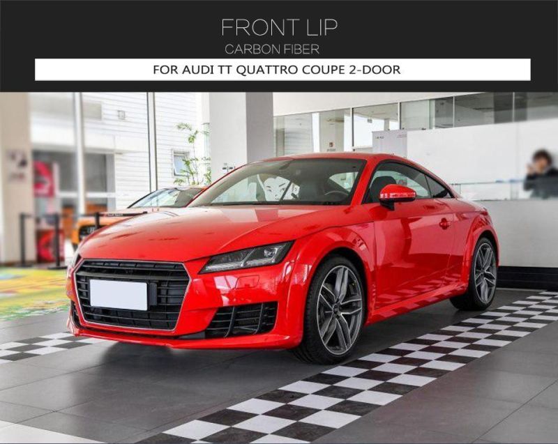 Carbon Fiber Front Lip for Audi Tt Quattro Coupe 2-Door 2015-2018