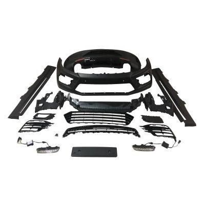 2015+ PP Body Kit with Front Bumper Rear Bumper Side Skirt for Scirocco R