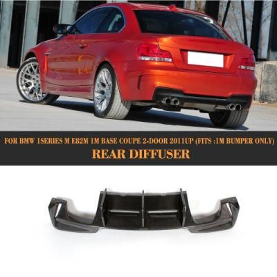 Carbon Fiber Car Rear Diffuser for BMW 1series E82 1m M Base Coupe 2-Door 2011up (Fits: 1M Bumper only)