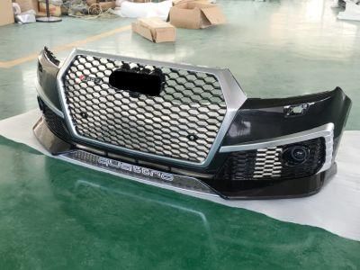 Rsq7 Front Bumper Auto Modified High Quality Body Kit ABS Material Front Bumper with Grill for Audi Q7