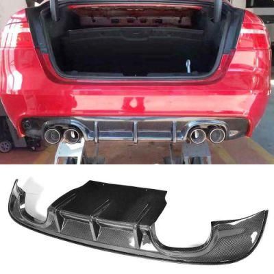 Carbon Fiber Rear Bumper Diffuser Spoiler Lip Kit Fit for Jaguar Xe Sedan 15-17