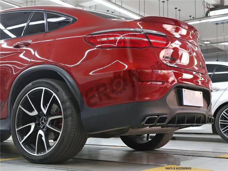 C253 Glc63 Coupe Rear Diffuser Bumper Diffuser for Benz Glc Coupe C253 2016-2019