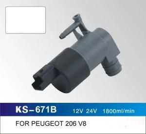 12V 24V 1800ml/Min Windshield Washer Pump for Peugeot 206 V8