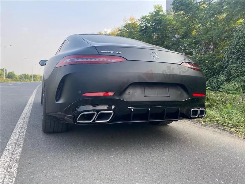 Gt63s Full Body Kit Bodykits Front and Rear Bumper with Rear Diffuser Tail Pipes for Mercedes Benz Amg Gt 2019+