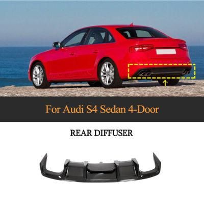 Carbon Fiber Rear Bumper Diffuser for Audi A4 S4 Base Sedan 4-Door 2013-2015