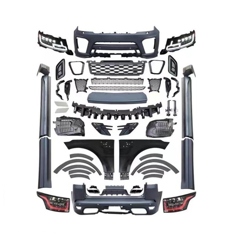 Upgrade SVR Model Body Kit Include Front Rear Bumper Assembly Headlight Taillights Fender Side Skirt for Range Rover Sport L494