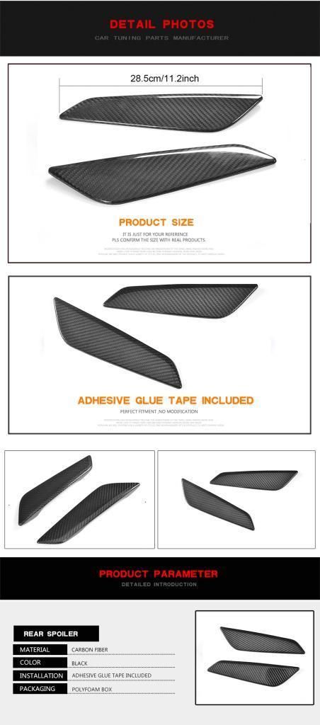 Carbon Fiber Fender Vents for BMW G30 G31 G38 530I 540I Sedan 4-Door 2017-2018