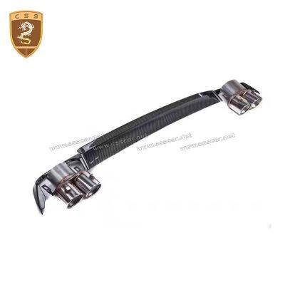 High Glossy Carbon Fiber B Style Rear Lip for Mercedes Benz S Class W222