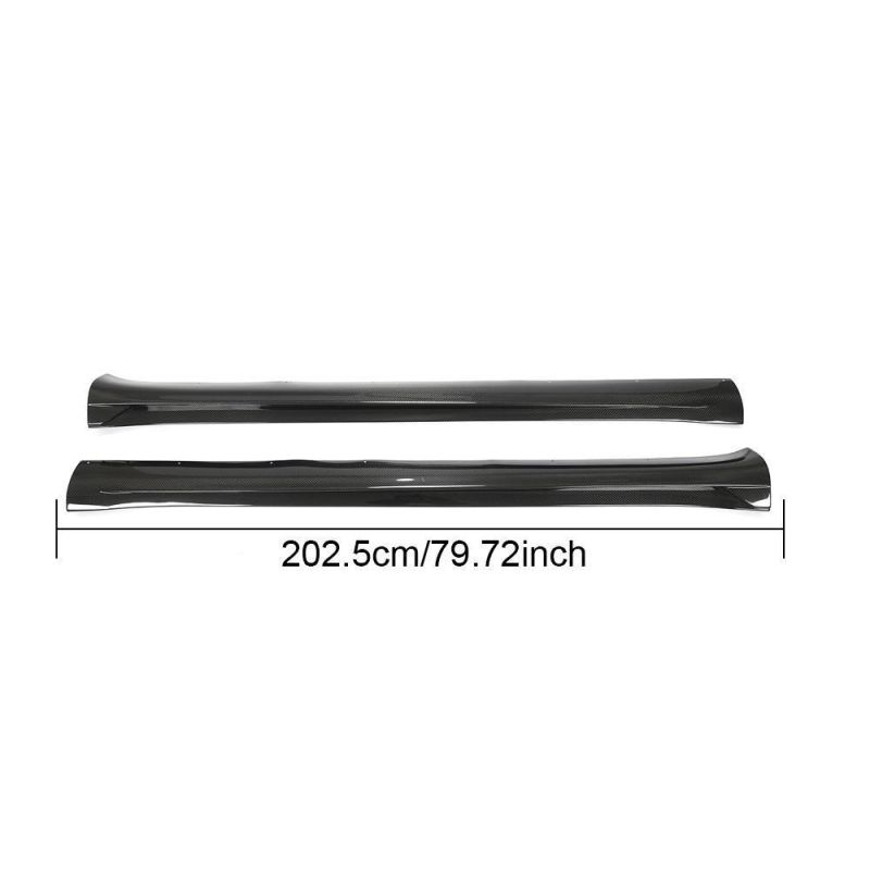 Dry Carbon Fiber Side Skirts for Tesla Model Y Cuv 2019-2022