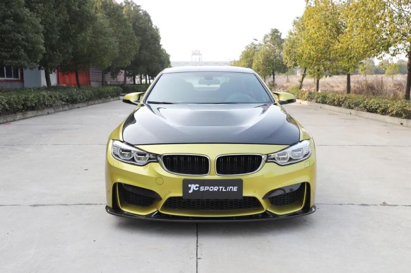Carbon Fiber Auto Car Front Bumper Lip for BMW F82 M4 2D F80 M3 4D 2015