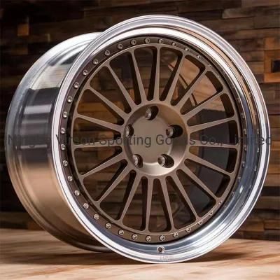 19&prime; &prime; 20&prime; &prime; 21&prime; &prime; 22&prime; &prime; Forged Concave Wheels for BMW Benz 2piece Wheel Silvery Bronze Painting Polish