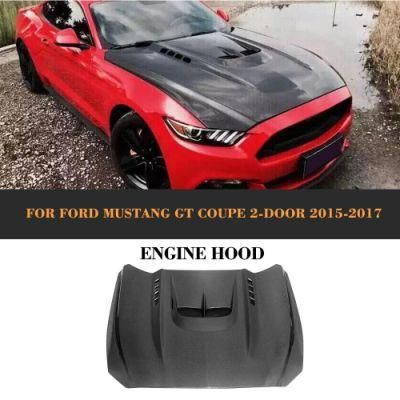 Carbon Fiber Bonnet Engine Hood for Ford Mustang 2015-2017