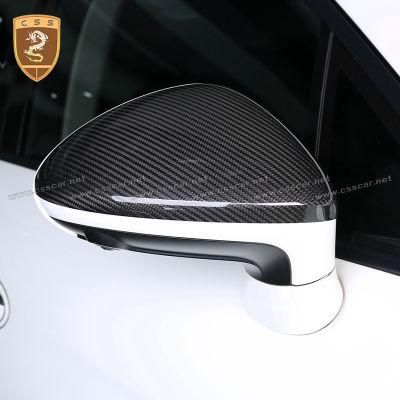 3K Twill Weave Carbon Fiber Add on Style Car Rearview Mirror Cover for Pors-Che Panamera 2014-2016