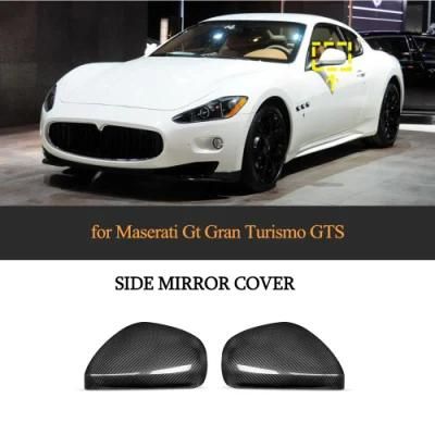 Dry Carbon Fiber Car Side View Mirror Cover Cap Shell Case for Maserati Gt Gts Gc 2008 - 2012
