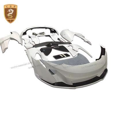 Fab Style FRP Rear Front Bumper Side Skirts Hood Body Kit for Mclaren MP4 12c 650s Wide Bodykits