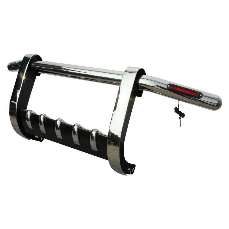 Car Stainless Steel Bull Bar Front Bumper with Light