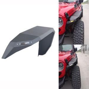 Aluminum Alloy Fender Flare Kit for Jeep Wrangler Jl with LED Light