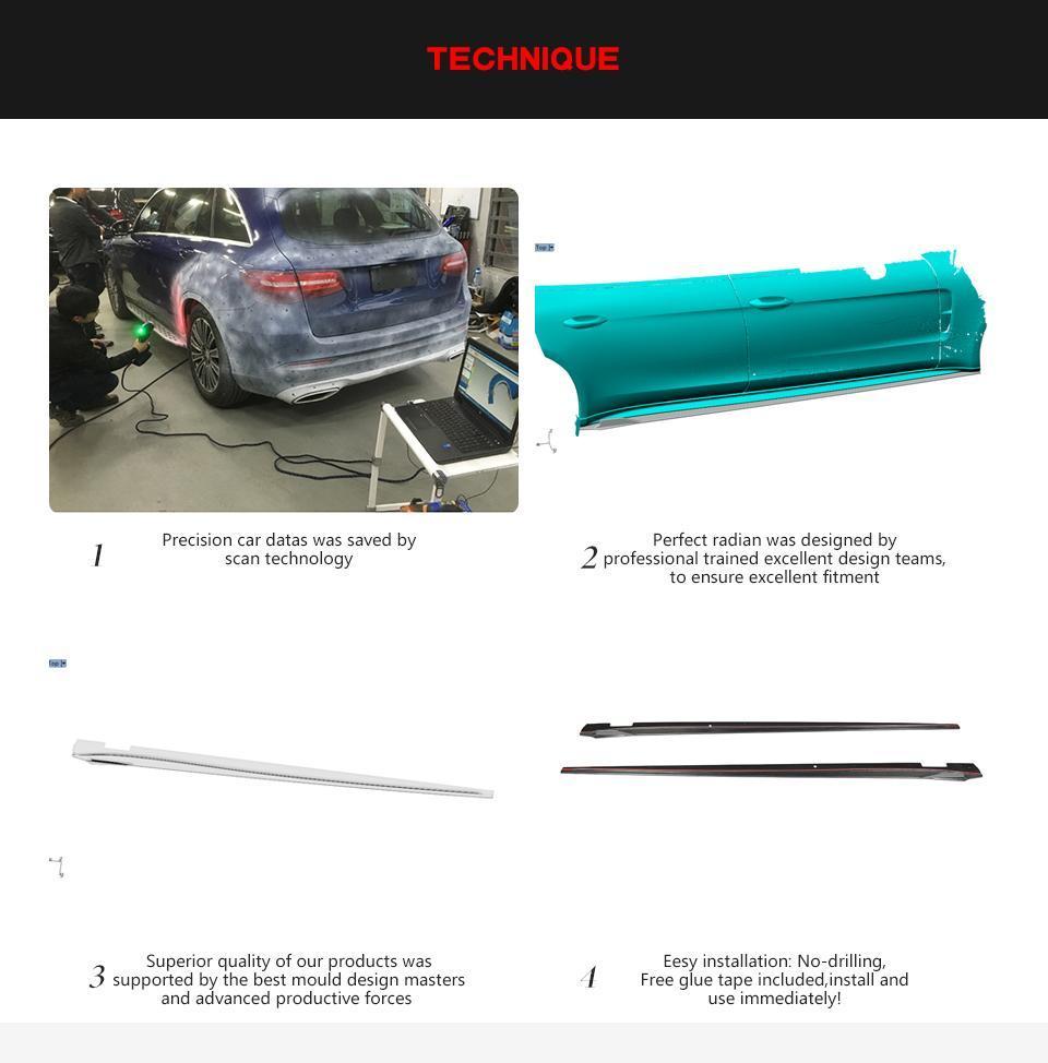Carbon Fiber Side Skirts for Porsche Panamera 2017-2019