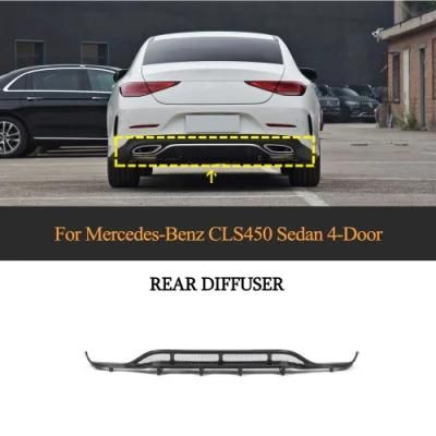 Carbon Fiber C257 Rear Diffuser Lip for Mercedes Benz Cls Class Cls450 Cls550 Sedan 4-Door 2018-2021