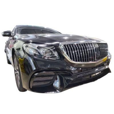 Car Body Plastic Parts PP Body Kit Front Bumper with Grille for New Benz E