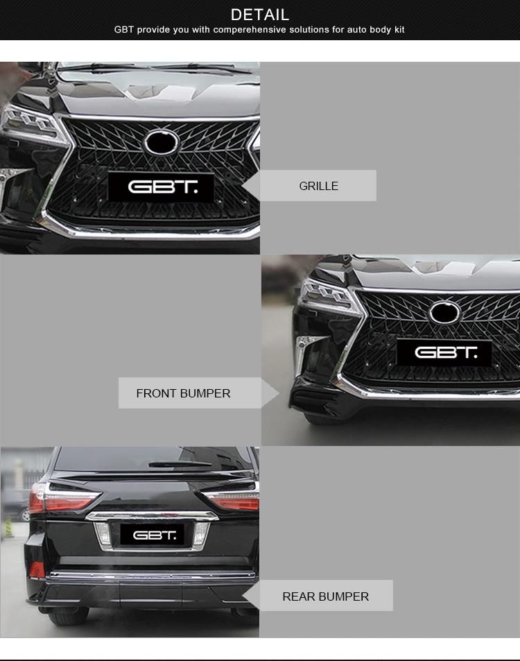 Gbt 2022 Drop Shipping Car Modification Parts Facelift Bodykit for 2008-2015 to 2016 Toyota Lexues Lx570 Upgrade Kit Accessories