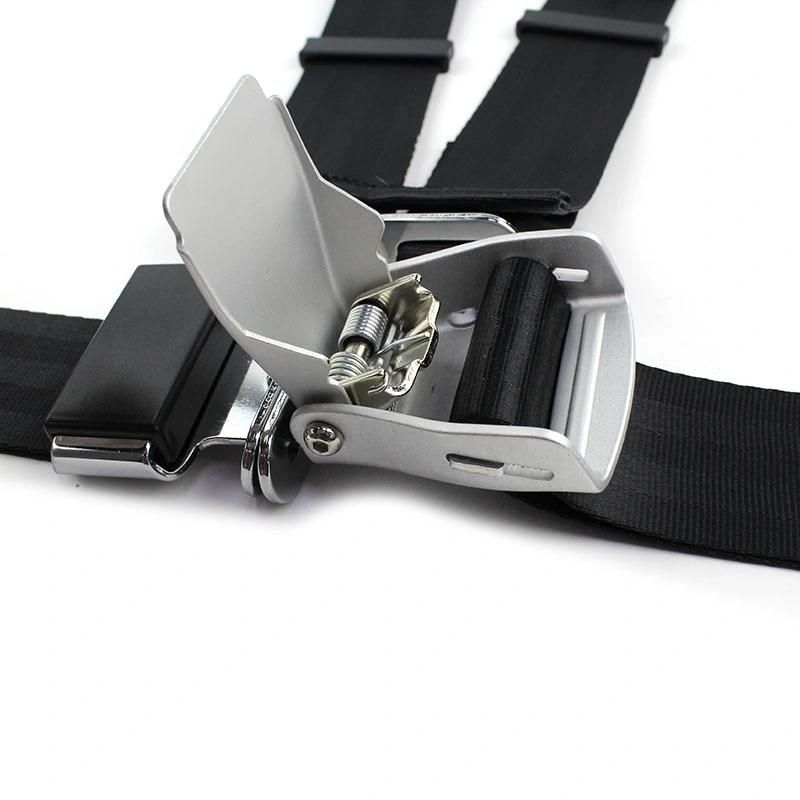 Fer034 Car Accessory Airplane Buckle 4 Point Racing Seat Belt