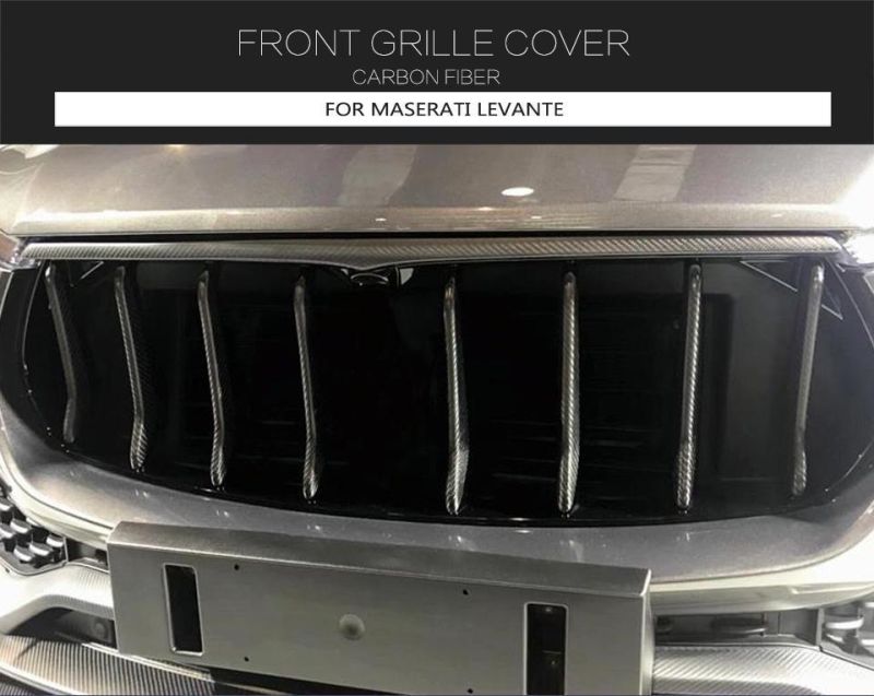 Carbon Fiber Front Grill Trim for Maserati Levante 2016-2018