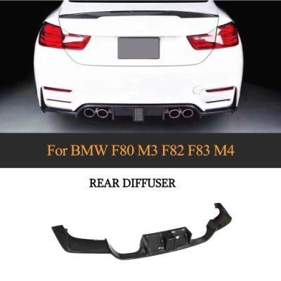 Carbon Fiber Car Rear Bumper Diffuser Lip Spoiler for BMW F80 M3 F82 F83 M4 2014 - 2019