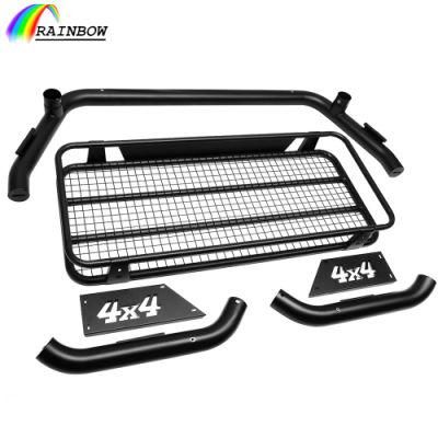 Hot Selling Car Body Kit Aluminum Stainless Alloy Steel Heavy Duty off-Road Parts 4X4 Pickup Jeep Anti Sport Roll Bar Rollbar with Roof Basket