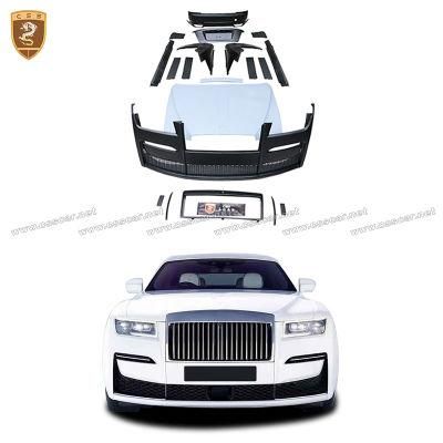 Facelift Car Old to New FRP Body Kit Front Bumper Engine Hood Rear Bumpers Side Skirts for Rolls-Royce Ghost Front Bodykit