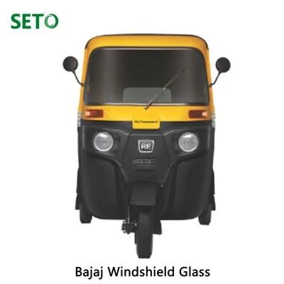 5mm Bajaj Auto Spares Re Compact 2s &amp; 4s Single Tempered Front Windshield