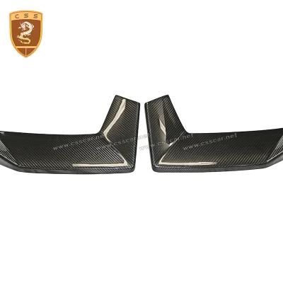 Glossy Carbon Fiber OEM Style Front Wrap Angle Kit for Lamborghini Aventador Lp700