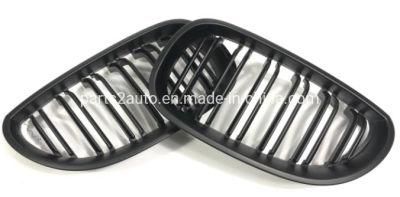 BMW E60 Double Line Matte Black Customized Radiator Grille 2004-2009.