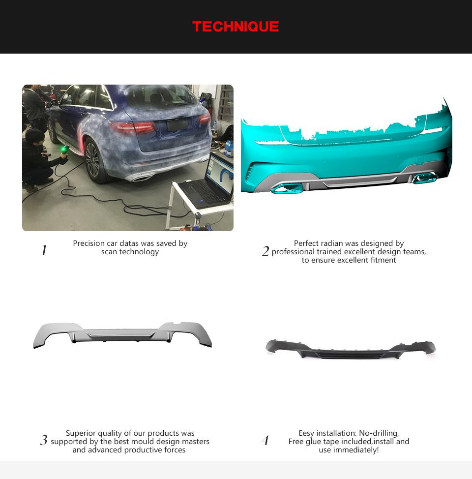 Carbon Fiber Rear Bumper Diffuser for BMW 3 Series G20 G28 M-Sport 2020