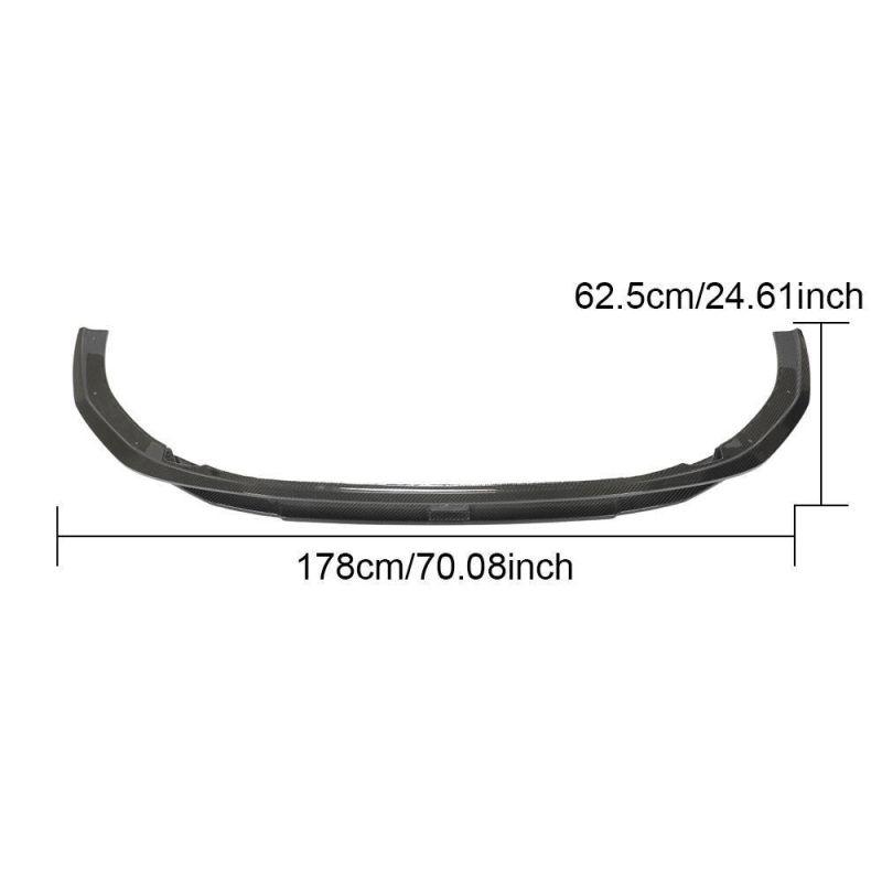Dry Carbon Fiber Front Bumper Lip for Audi RS4 B9 Avant 2020-2021