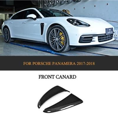 Dry Carbon Front Canard Moulding Trims for Porsche Panamera 2017-2018 (Fits: Panamera)