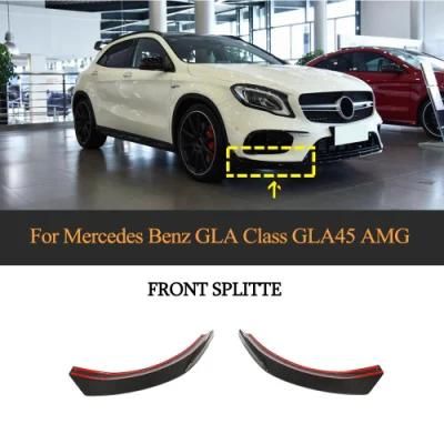 for Mercedes Benz Gla Class Gla45 Amg Carbon Fiber Front Splitter 2017-2019