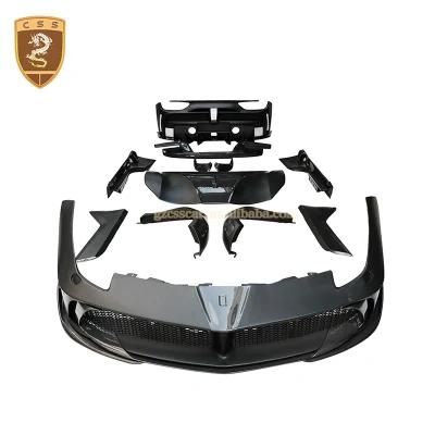 3K Glossy Forged Carbon Fiber Body Kit for Ferrari 488 Gtb Upgrade to Msy Style Front Rear Bumper Hood Fenders Bodykit