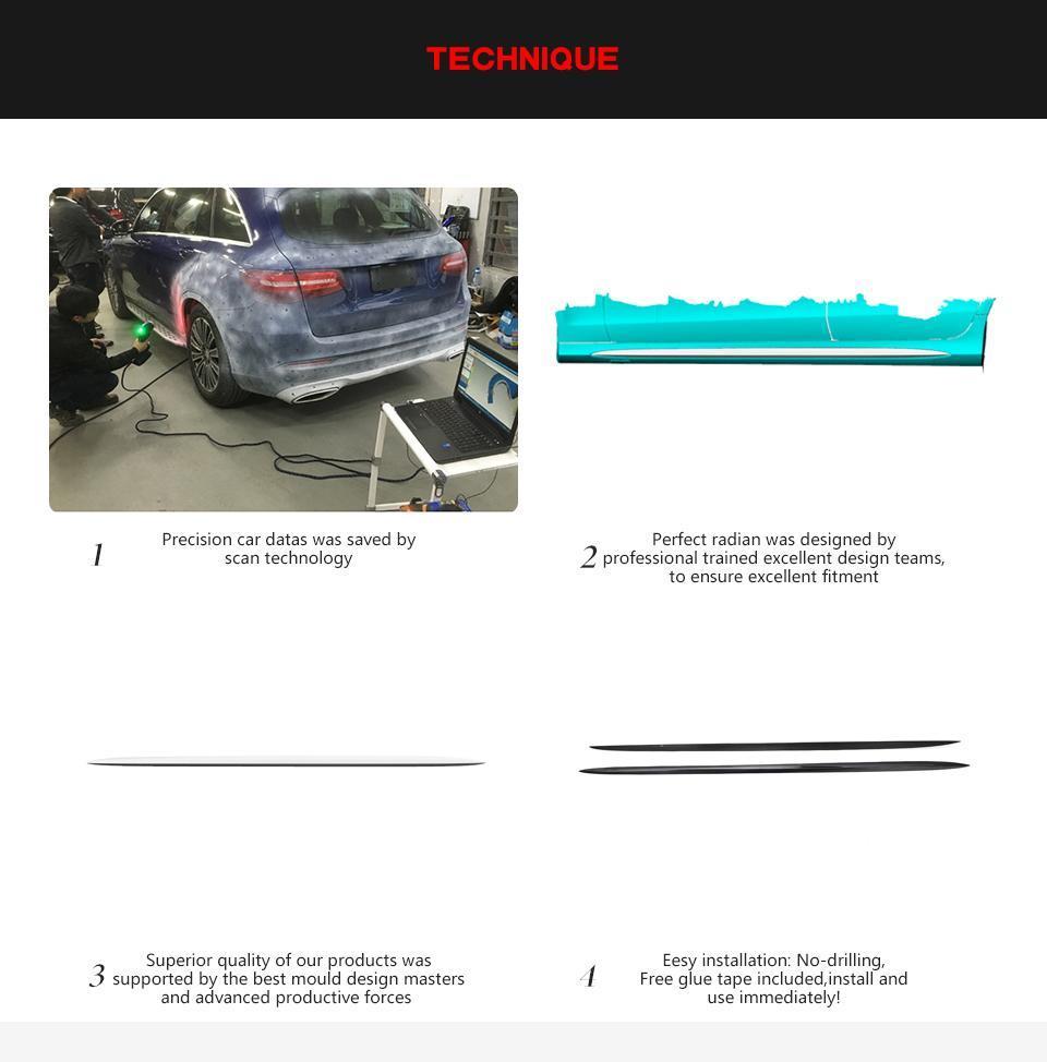 Carbon Fiber W218 Side Skirts for Mercedes Benz Cls Class Cls63 Amg S 4-Door 2014-2018