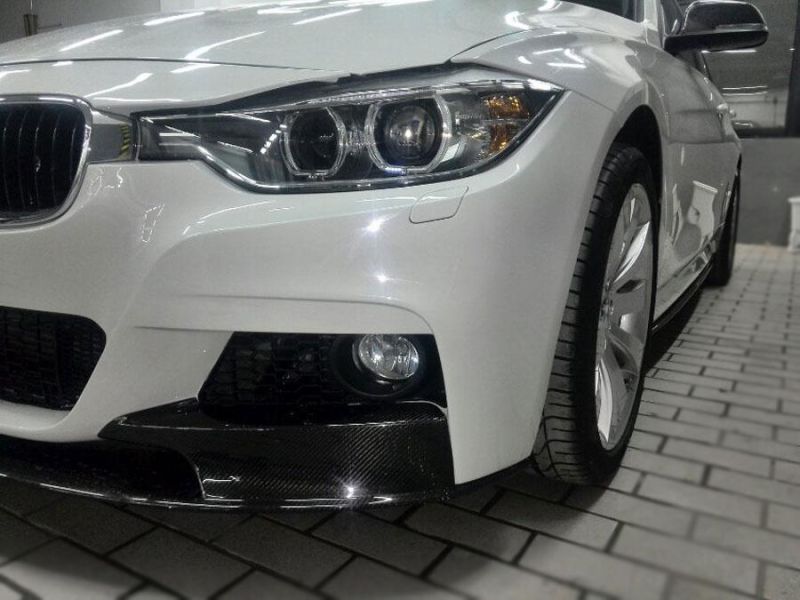 Carbon Fiber F30 Front Splitter Lip for BMW F31325I 320I 328I 335I M Sport 12-17