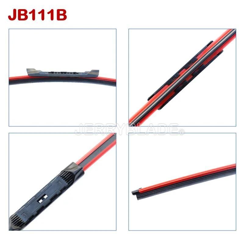 Universal Multi-Type Multi-Clip Wiper Blade for All Car 12′′ 13′′ 14′′ 15′′ 16′′ 17′′ 18′′ 19′′ 20′′ 21′′ 22′′ 23′′ 24′′ 25′′ 26′′ 27′′ 28′′ 29′′ 30′′ OE Fit